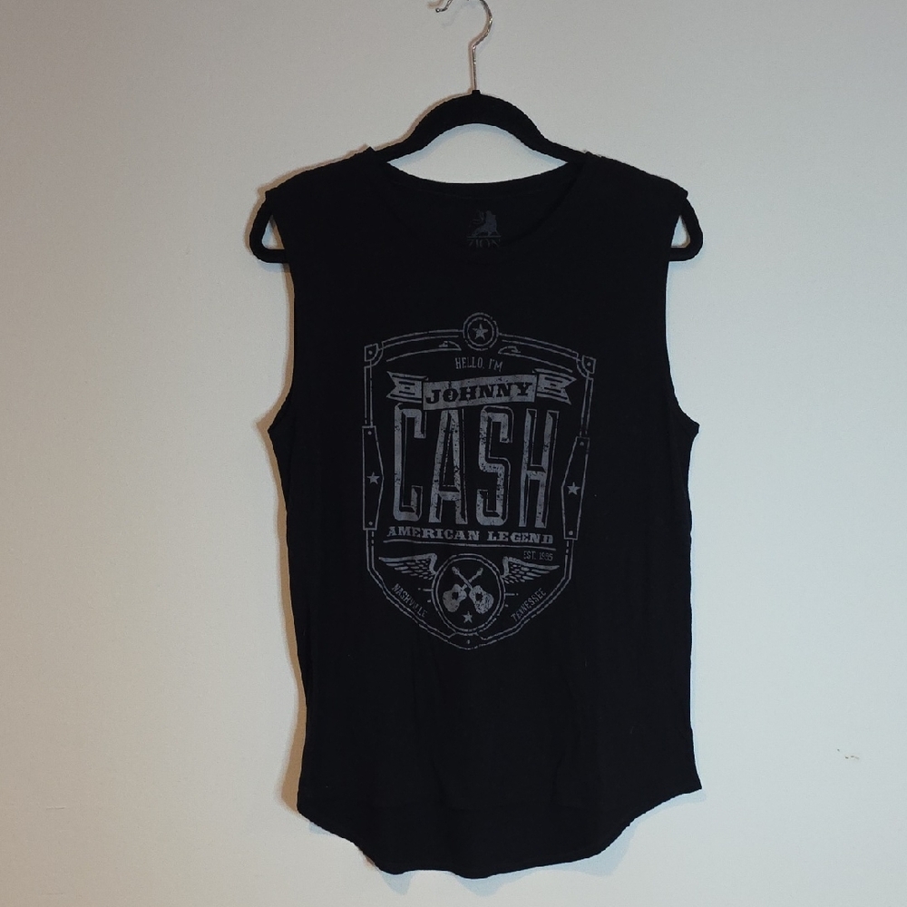 Zion Rootswear Black Johnny Cash Muscle Tee